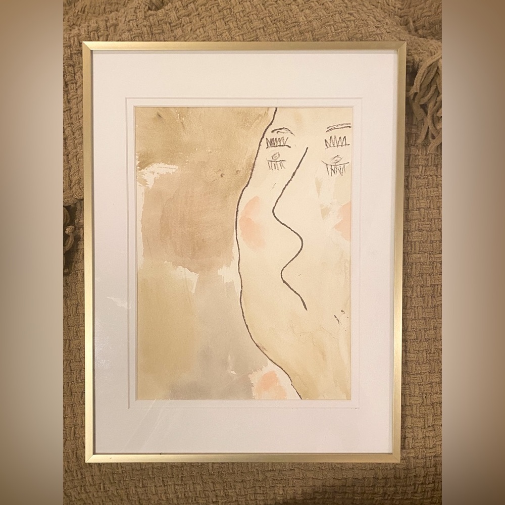 Modern Portrait Of A Face •In Watercolor•